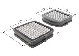 Filter, cabin air BOSCH 1987432533