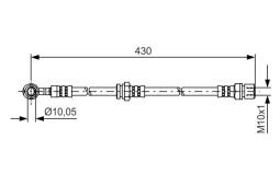 Brake Hose BOSCH 1 987 481 384