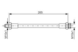 Brake Hose BOSCH 1 987 476 244