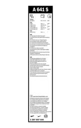 Wiper Blade BOSCH 3397007644