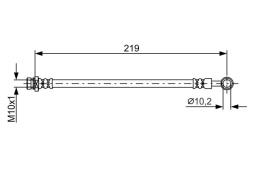 Brake Hose BOSCH 1 987 481 758