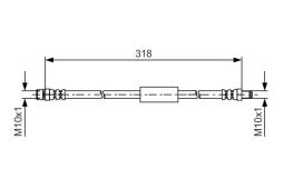 Brake Hose BOSCH 1 987 481 618