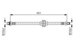 Brake Hose BOSCH 1 987 481 985