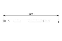 Warning Contact, brake pad wear BOSCH 1 987 474 595