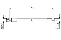 Brake Hose BOSCH 1 987 476 009