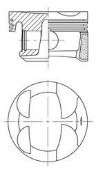 Piston KOLBENSCHMIDT 41705620