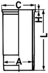 Cylinder Liner KOLBENSCHMIDT 89816110