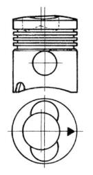 Piston KOLBENSCHMIDT 93315610