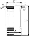 Cylinder Liner KOLBENSCHMIDT 88429110