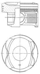 Piston KOLBENSCHMIDT 41250600