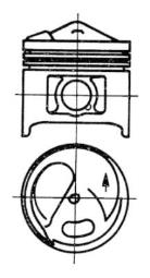 Piston KOLBENSCHMIDT 93582620