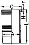 Cylinder Liner KOLBENSCHMIDT 89914120