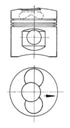 Piston KOLBENSCHMIDT 90915700