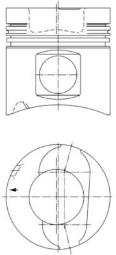 Piston KOLBENSCHMIDT 92052700