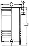 Cylinder Liner KOLBENSCHMIDT 89926110