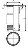 Cylinder Liner KOLBENSCHMIDT 89464110