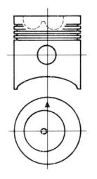 Piston KOLBENSCHMIDT 91557700