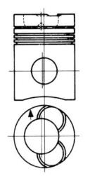 Piston KOLBENSCHMIDT 91360600