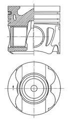 Piston KOLBENSCHMIDT 41711620