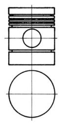 Piston KOLBENSCHMIDT 91130600