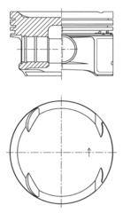 Piston KOLBENSCHMIDT 41725620