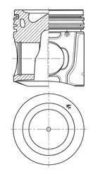 Piston KOLBENSCHMIDT 41806600