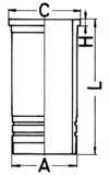 Cylinder Liner KOLBENSCHMIDT 89915110