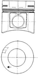 Piston KOLBENSCHMIDT 93485600