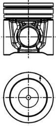 Piston KOLBENSCHMIDT 40991610