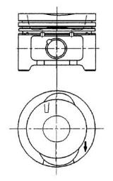 Piston KOLBENSCHMIDT 92228620