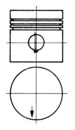 Piston KOLBENSCHMIDT 91430610