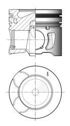 Piston KOLBENSCHMIDT 41703610