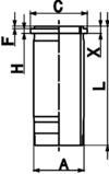 Cylinder Liner KOLBENSCHMIDT 89943110