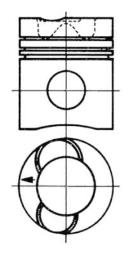 Piston KOLBENSCHMIDT 93938600