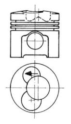 Piston KOLBENSCHMIDT 93472620