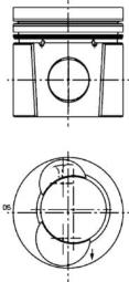 Piston KOLBENSCHMIDT 90850600