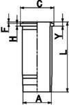 Cylinder Liner KOLBENSCHMIDT 89368110