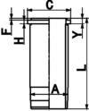 Cylinder Liner KOLBENSCHMIDT 88476110