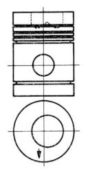 Piston KOLBENSCHMIDT 91354600