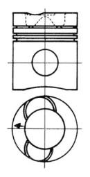 Piston KOLBENSCHMIDT 90737600