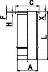 Cylinder Liner KOLBENSCHMIDT 89599110