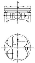 Piston KOLBENSCHMIDT 40086610