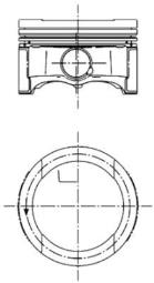 Piston KOLBENSCHMIDT 99792620