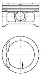 Piston KOLBENSCHMIDT 97363610