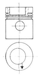 Piston KOLBENSCHMIDT 93831606