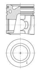 Piston KOLBENSCHMIDT 41728610