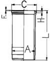 Cylinder Liner KOLBENSCHMIDT 89868110