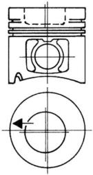 Piston KOLBENSCHMIDT 93484602