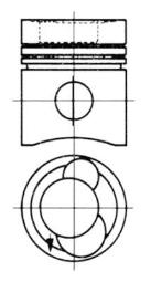 Piston KOLBENSCHMIDT 93508610