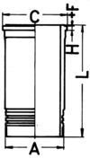 Cylinder Liner KOLBENSCHMIDT 89864110